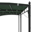 Pavillon 6 x 3 x 2,55 m Grøn Pulverlakeret stål og stof 180 gsm