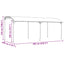 Pavillon 6 x 3 x 2,55 m Grøn Pulverlakeret stål og stof 180 gsm