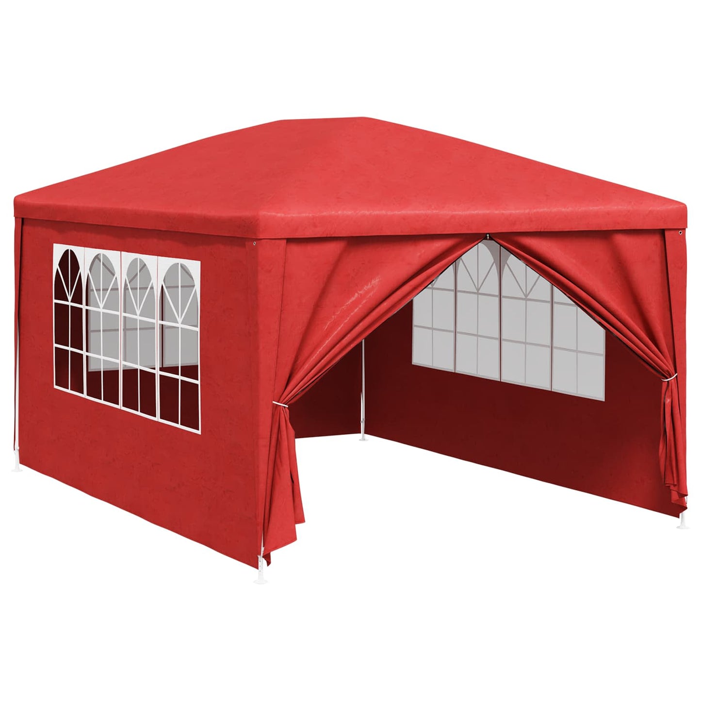 Party Tent 400 x 300 x 255 cm Rød PE og stål
