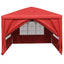 Party Tent 400 x 300 x 255 cm Rød PE og stål