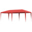 Party Tent Rød 600 x 300 x 255 cm PE og stål