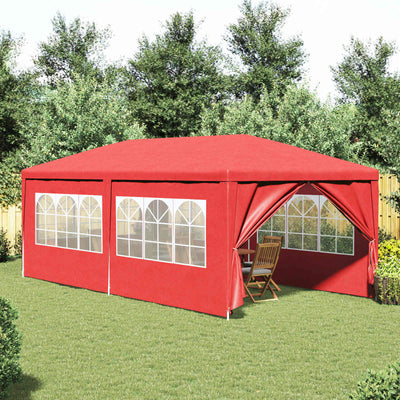 Party Tent 600 x 300 x 255 cm Rød PE og stål