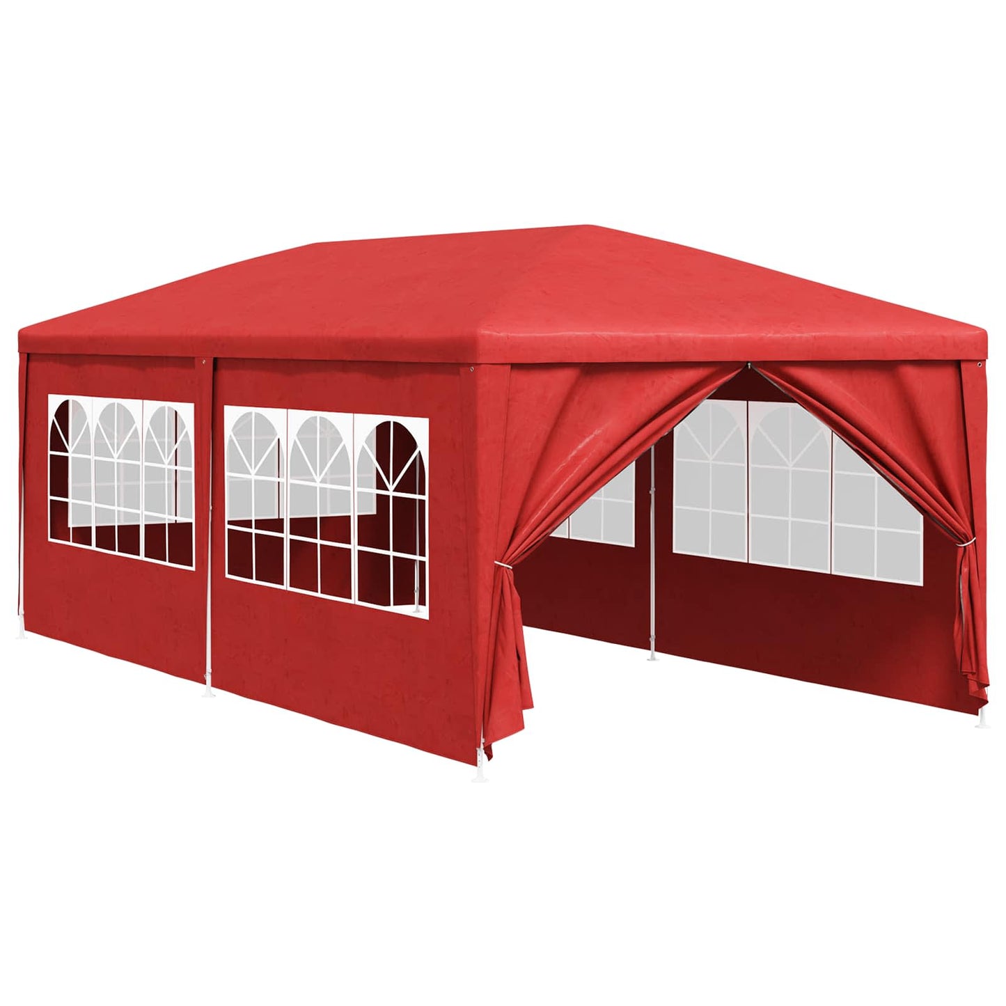 Party Tent 600 x 300 x 255 cm Rød PE og stål