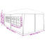 Party Tent 600 x 300 x 255 cm Rød PE og stål