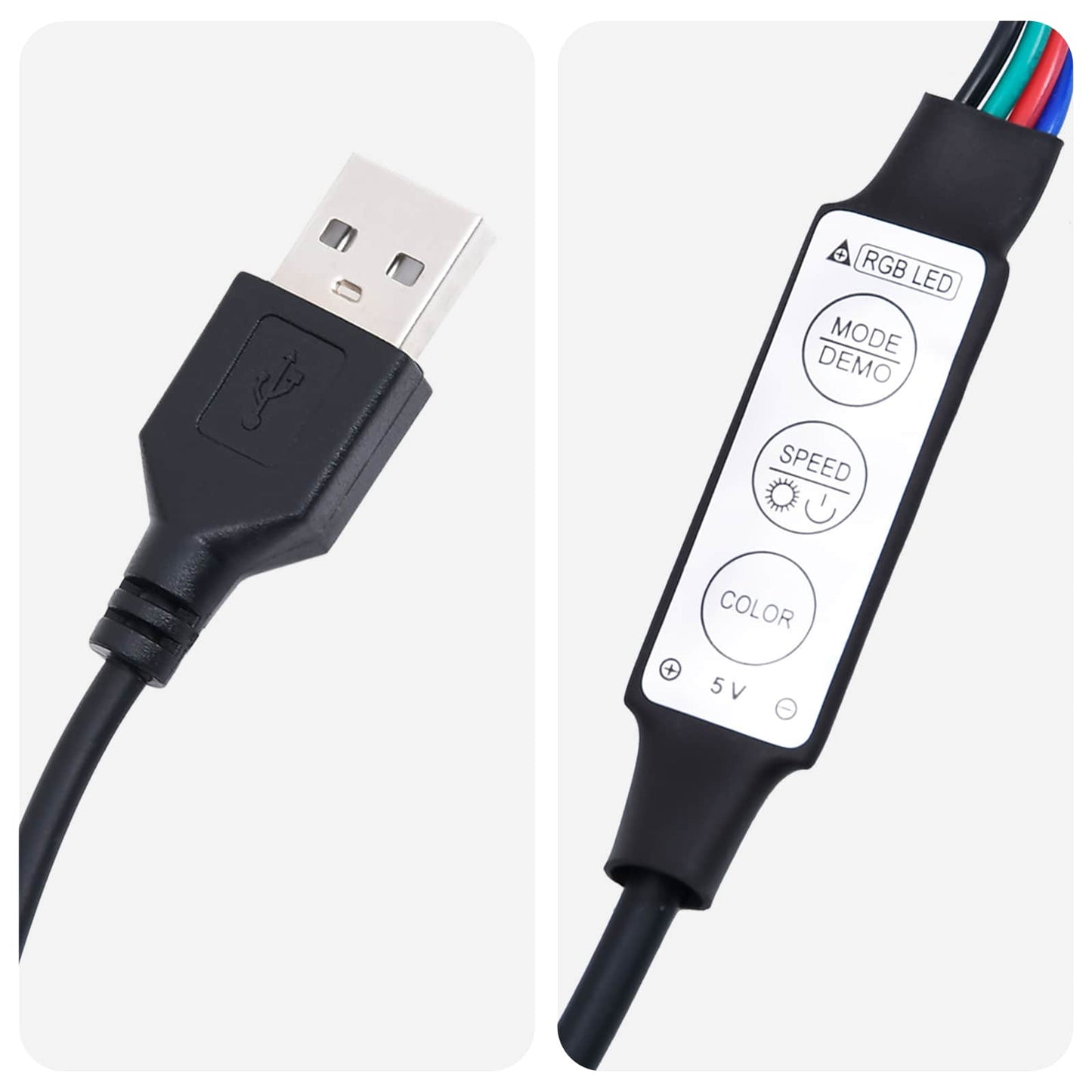 Hængende sengegavl Med LED-lys Lyserød Stof