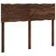 Sengegavl med naturkant ROSTOCK Mørk Brun 140 cm