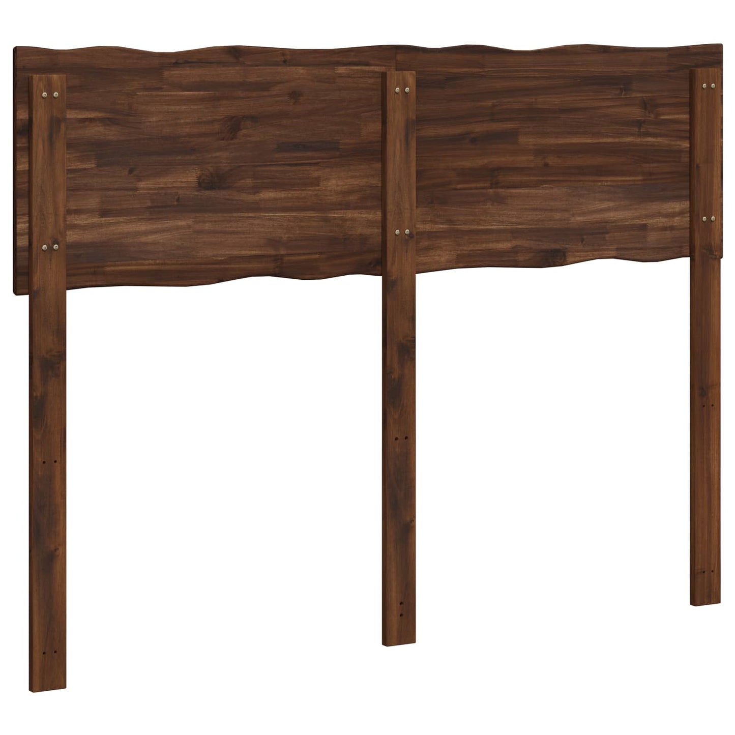 Sengegavl med naturkant ROSTOCK Mørk Brun 140 cm