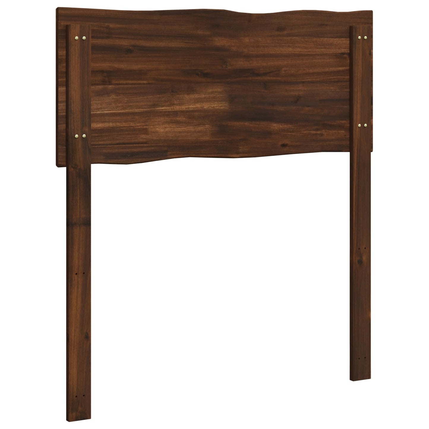 Sengegavl med naturkant ROSTOCK Mørk Brun 100 cm