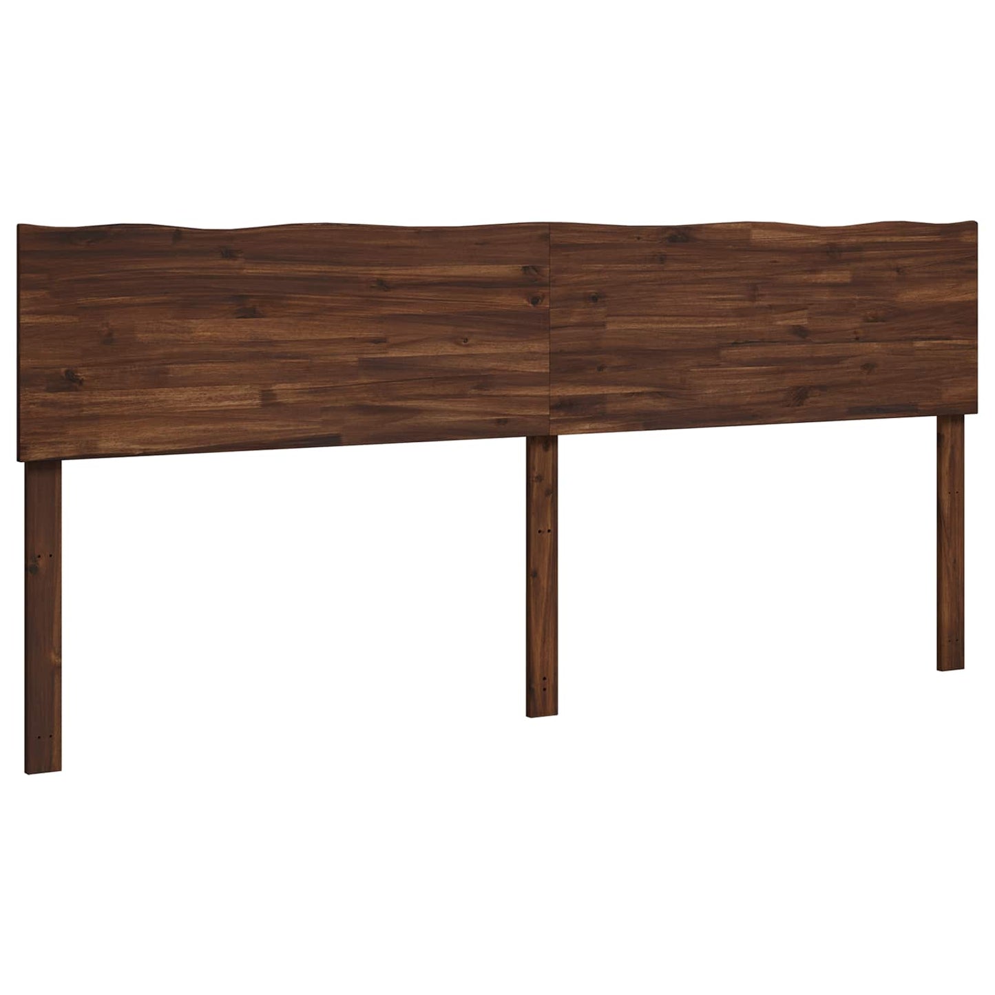 Sengegavl med naturkant ROSTOCK Mørk Brun 180 cm