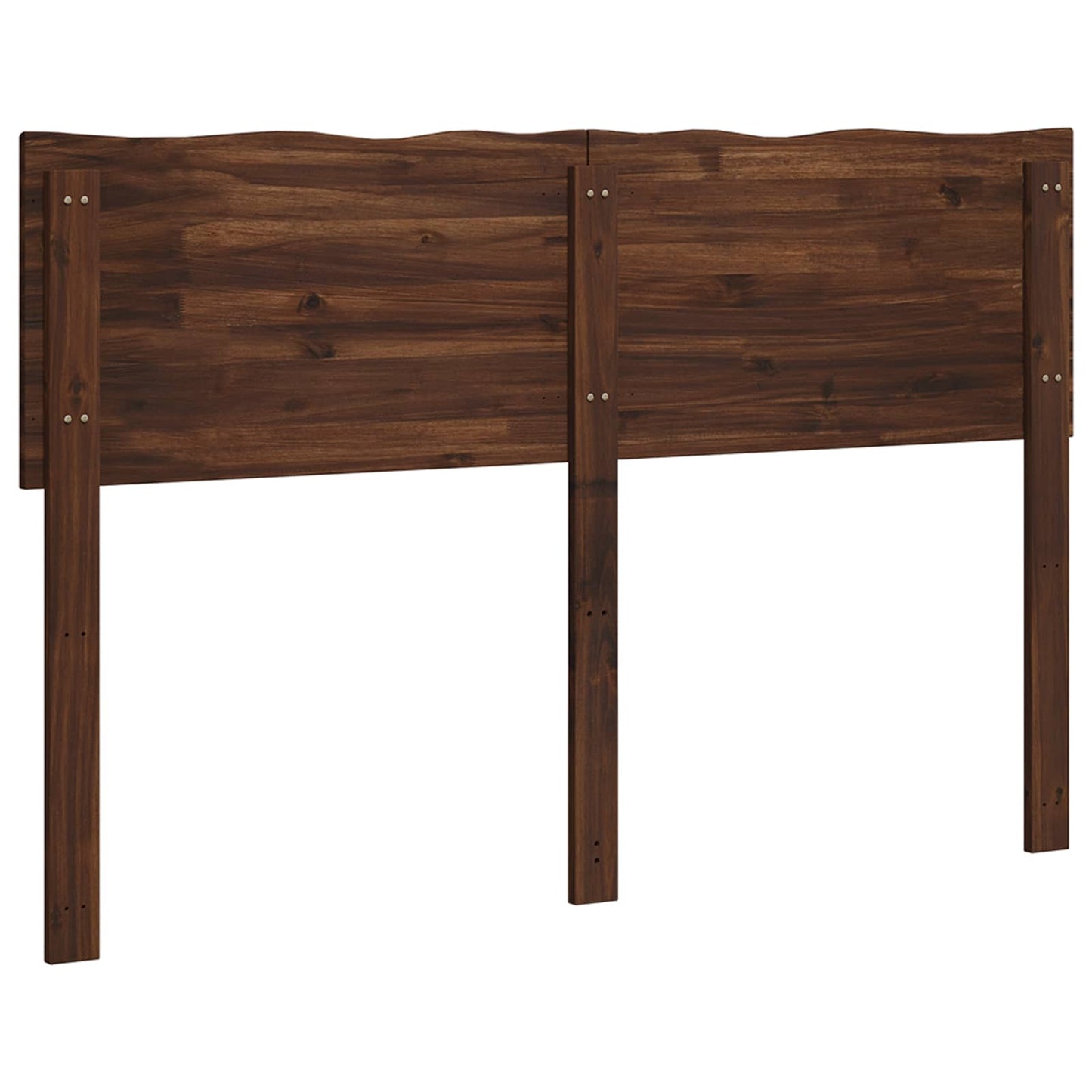 Sengegavl med naturkant ROSTOCK Mørk Brun 135 cm