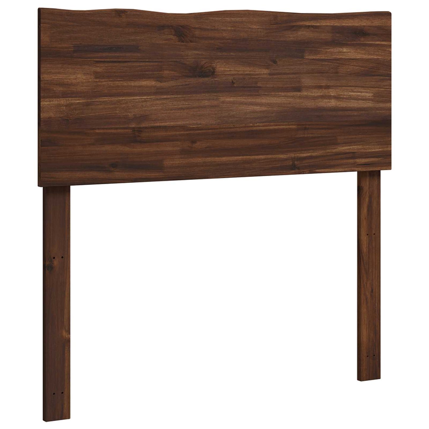 Sengegavl med naturkant ROSTOCK Mørk Brun 75 cm