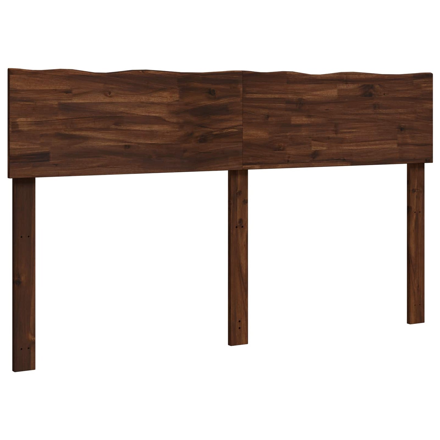 Sengegavl med naturkant ROSTOCK Mørk Brun 160 cm