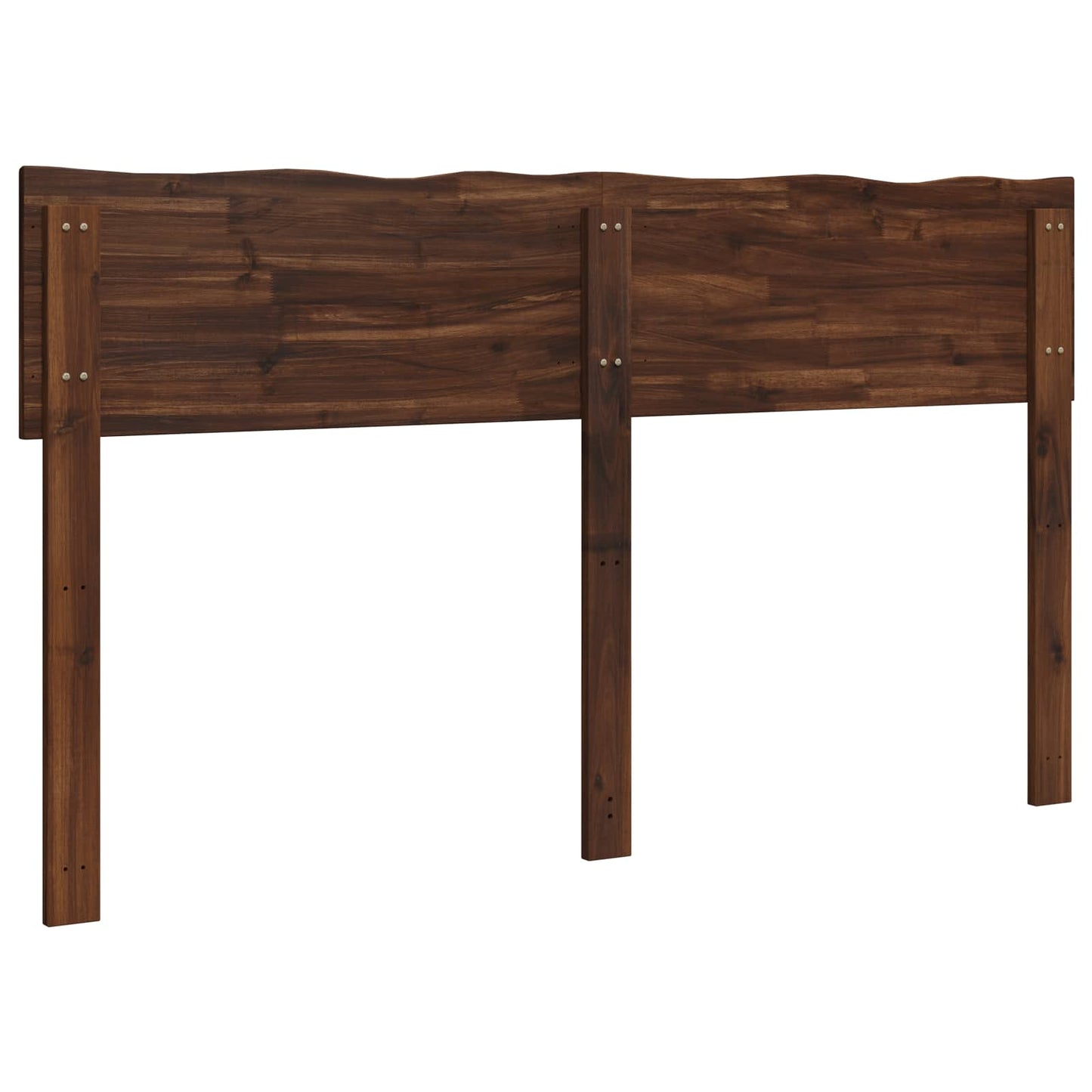 Sengegavl med naturkant ROSTOCK Mørk Brun 120 cm
