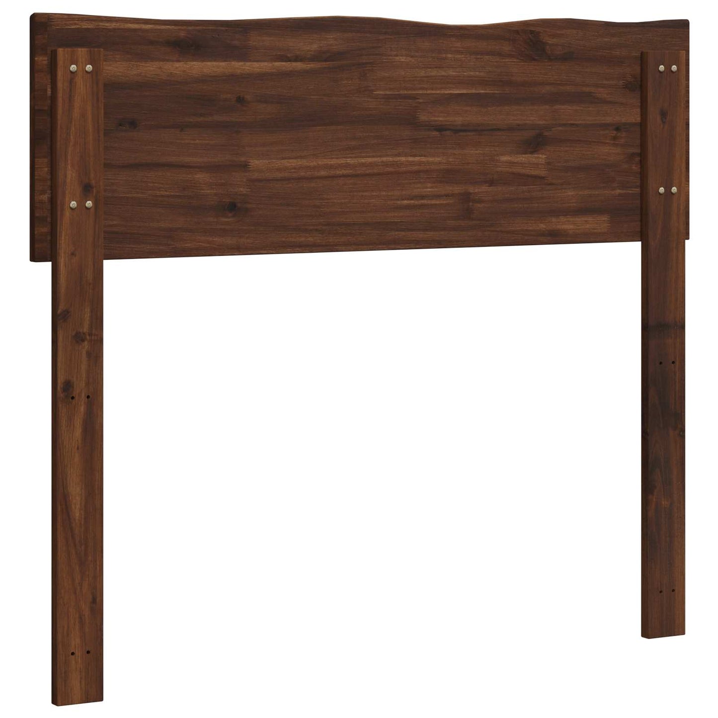 Sengegavl med naturkant ROSTOCK Mørk Brun 100 cm