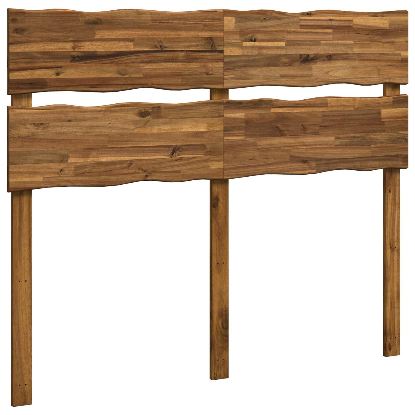 Sengegavl med levende kant ROSTOCK Naturfarvet 160 cm