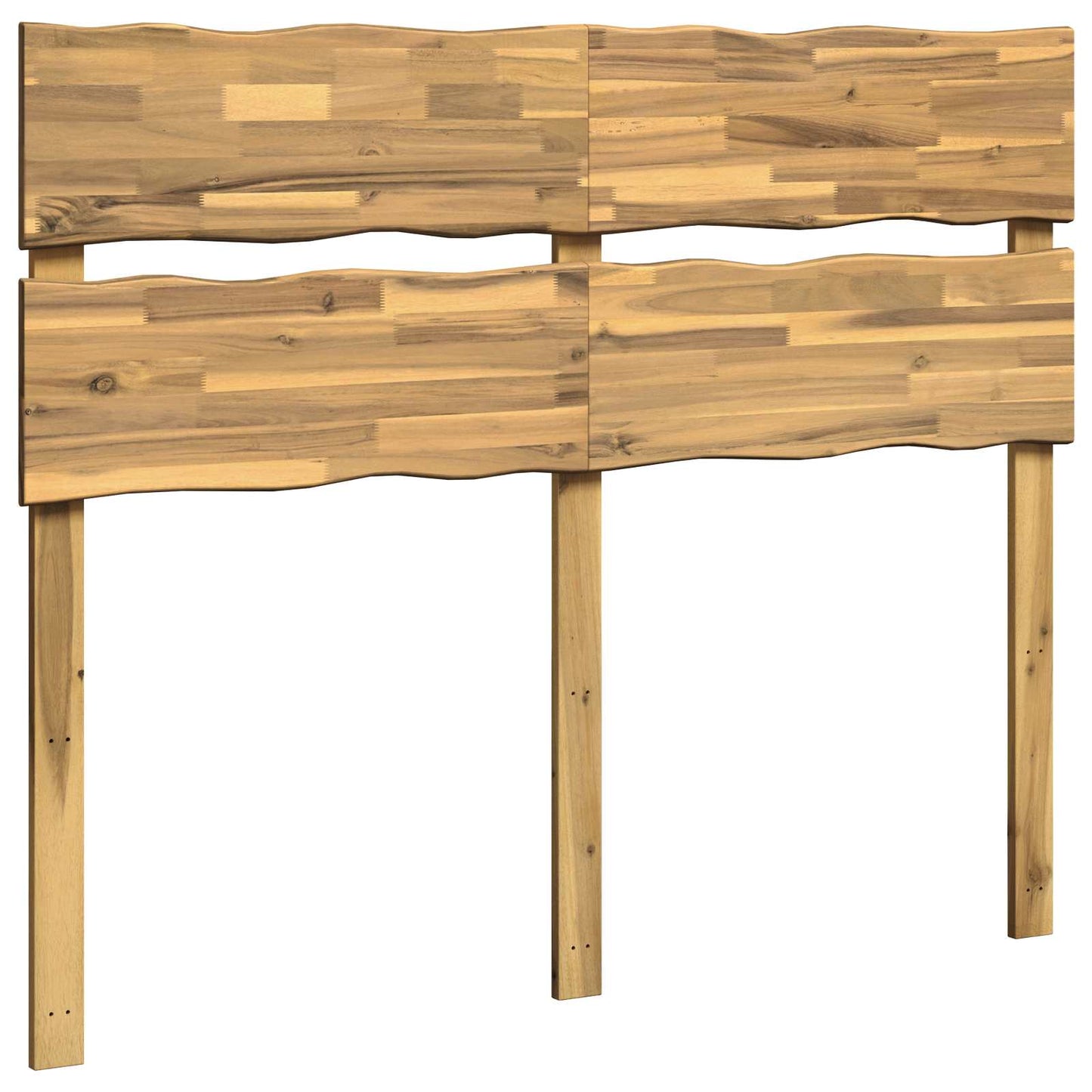 Sengegavl med levende kant ROSTOCK Hvid 140 cm