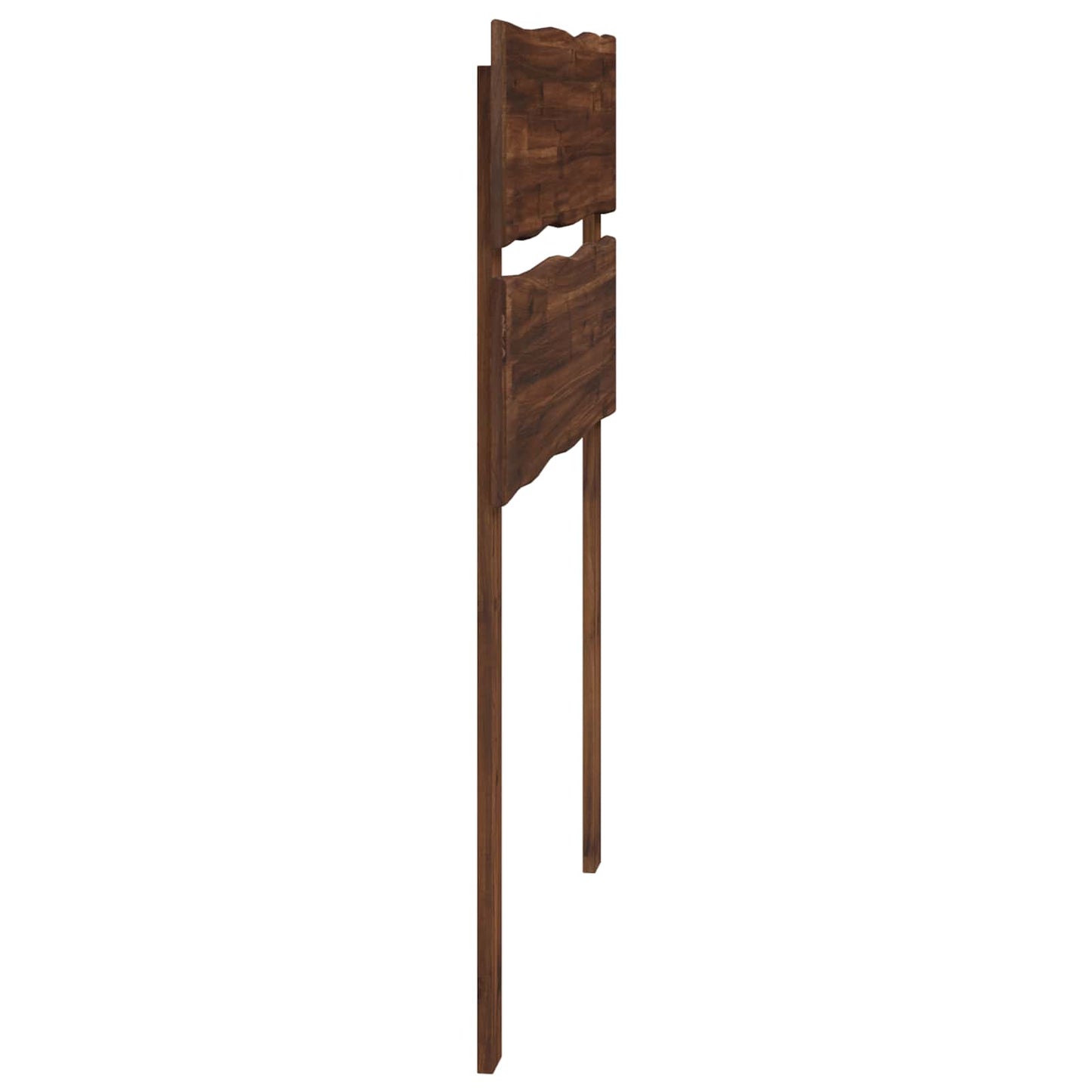 Sengegavl med levende kant ROSTOCK Mørk Brun 80 cm