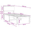Enkelt Sengebund med Hovedgærde ROSTOCK Naturfarvet 90 x 190 cm
