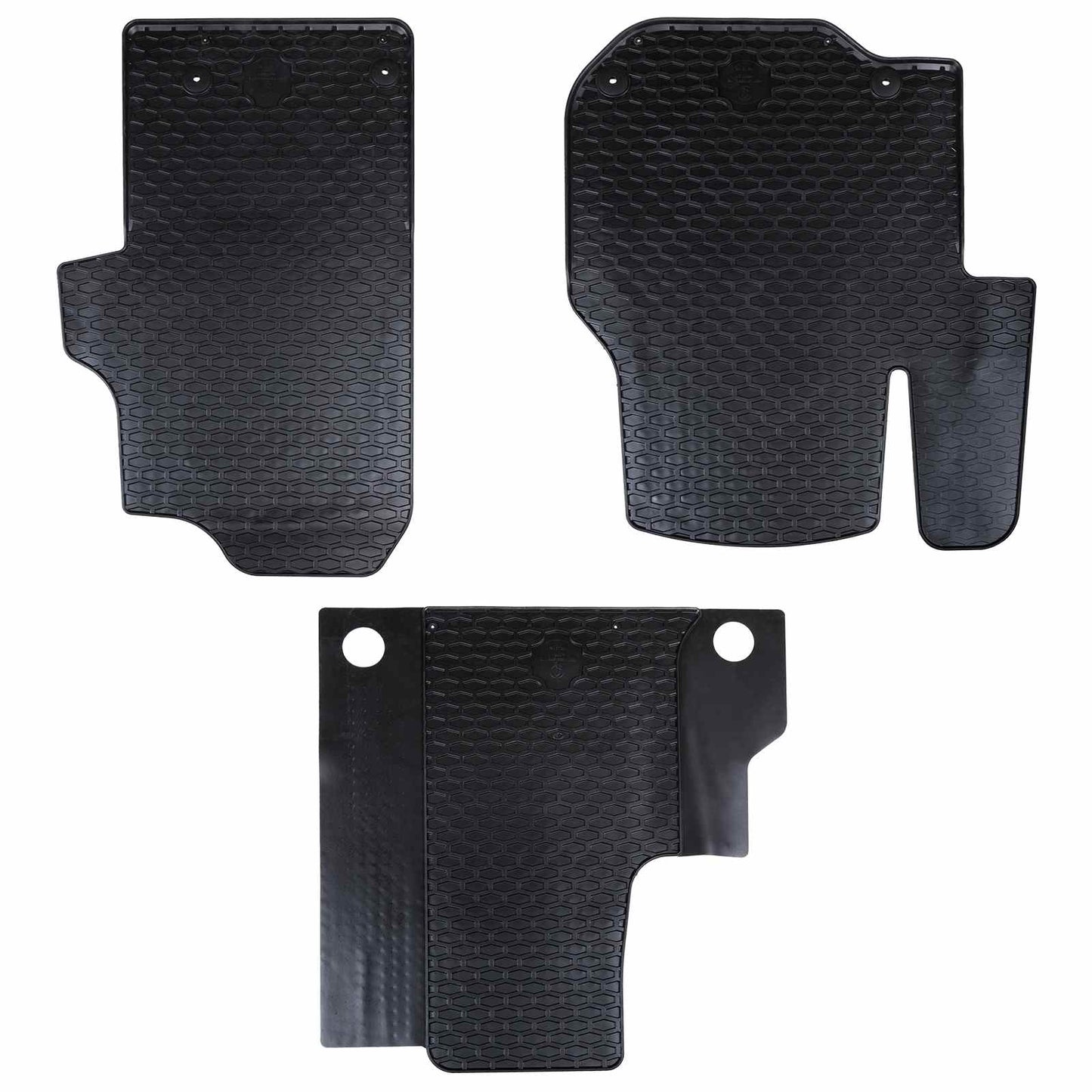 Bilmåtte 3 pcs Sort passer til VW CRAFTER 2017- Gummi