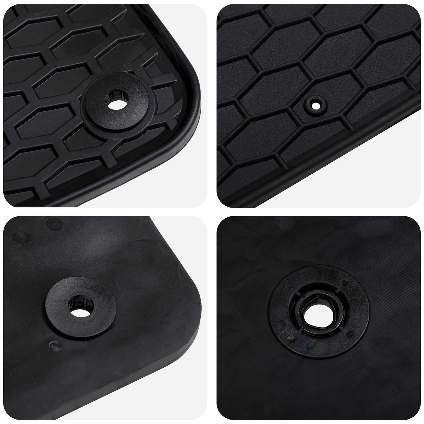 Bilmåtte 4 pcs Sort Passer til Audi Q4 etron 2022- Gummi