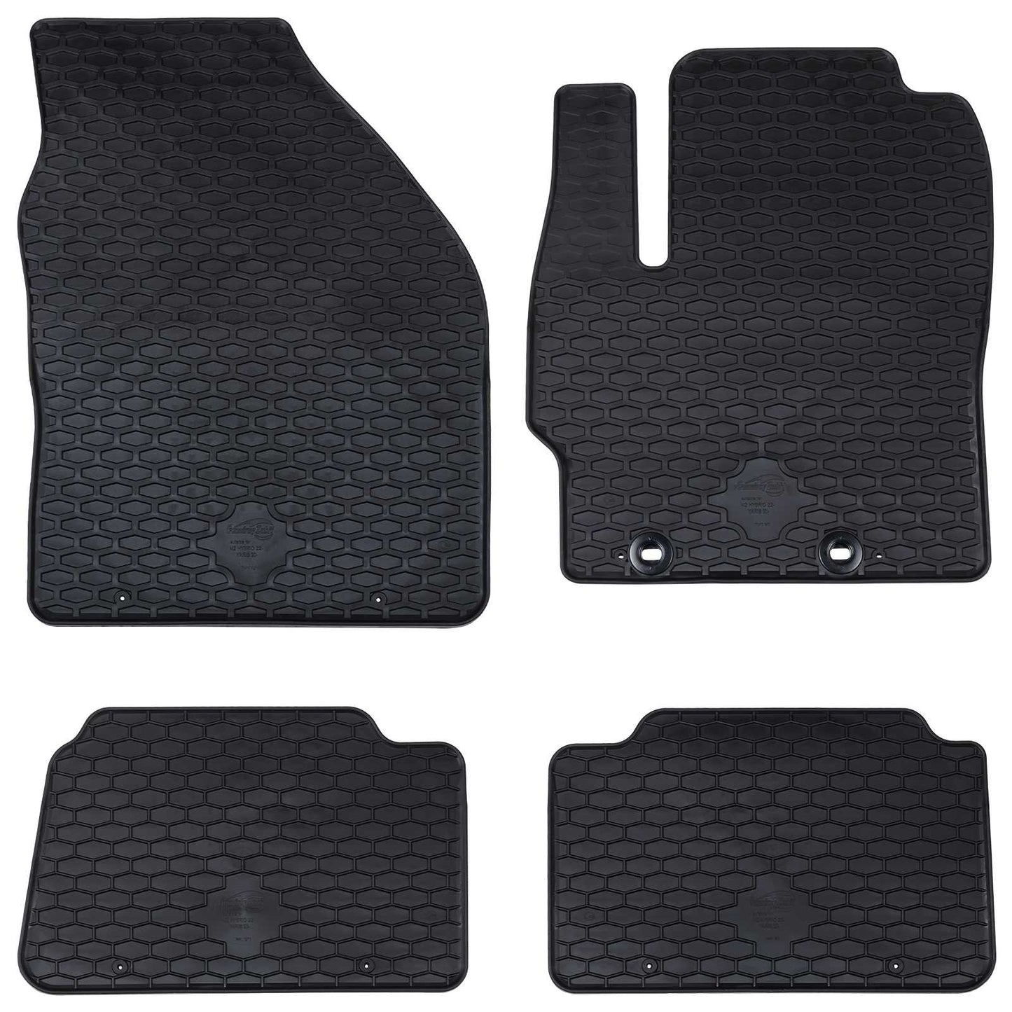 Bilmåtte 4 pcs Sort egnet til Toyota YARIS 2020- Gummi