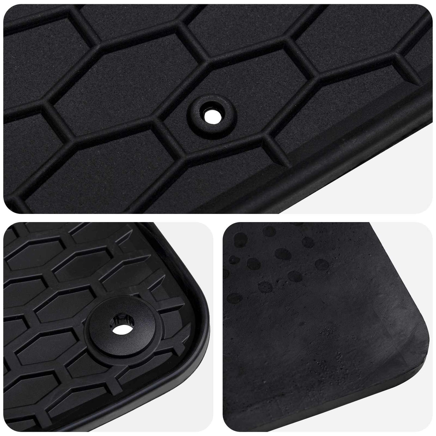 Bilmåtte 4 pcs Sort velegnet til VW GOLF VIII MHEV 2020- Gummi