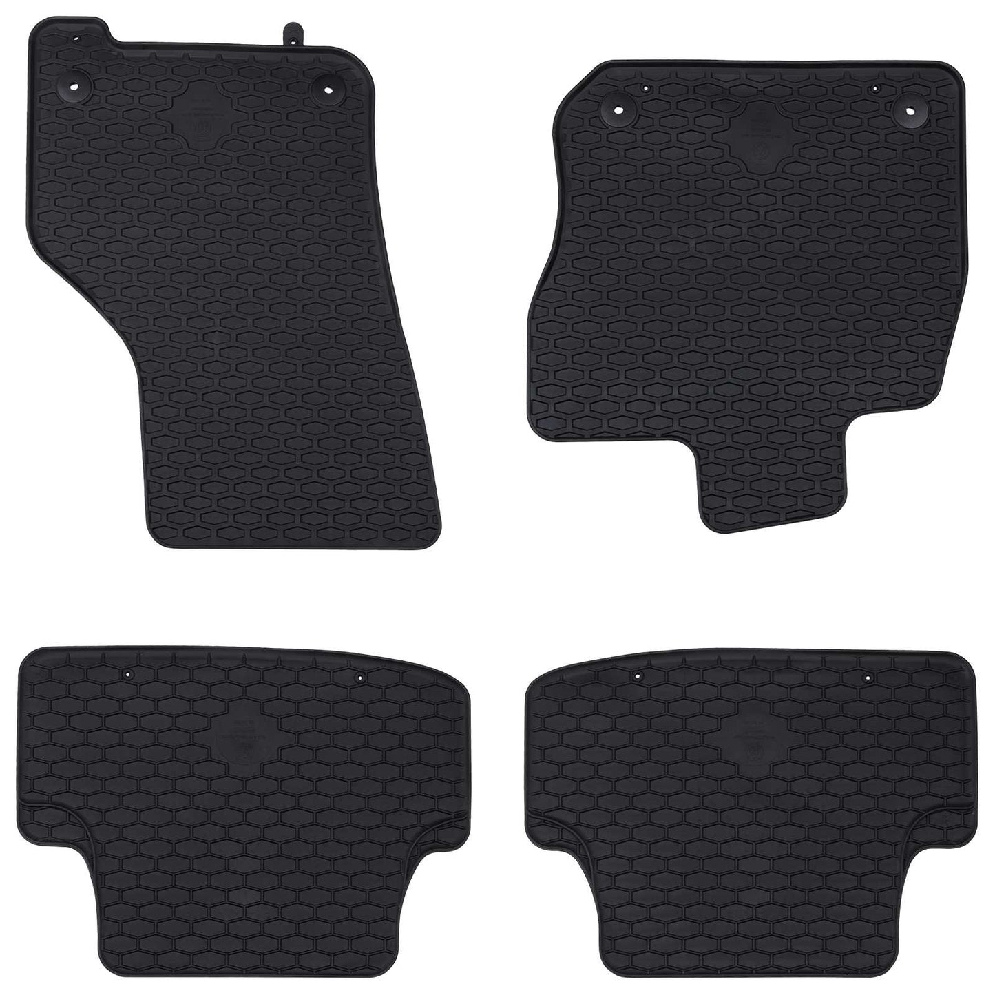 Bilmåtte 4 pcs Sort velegnet til VW GOLF VIII MHEV 2020- Gummi