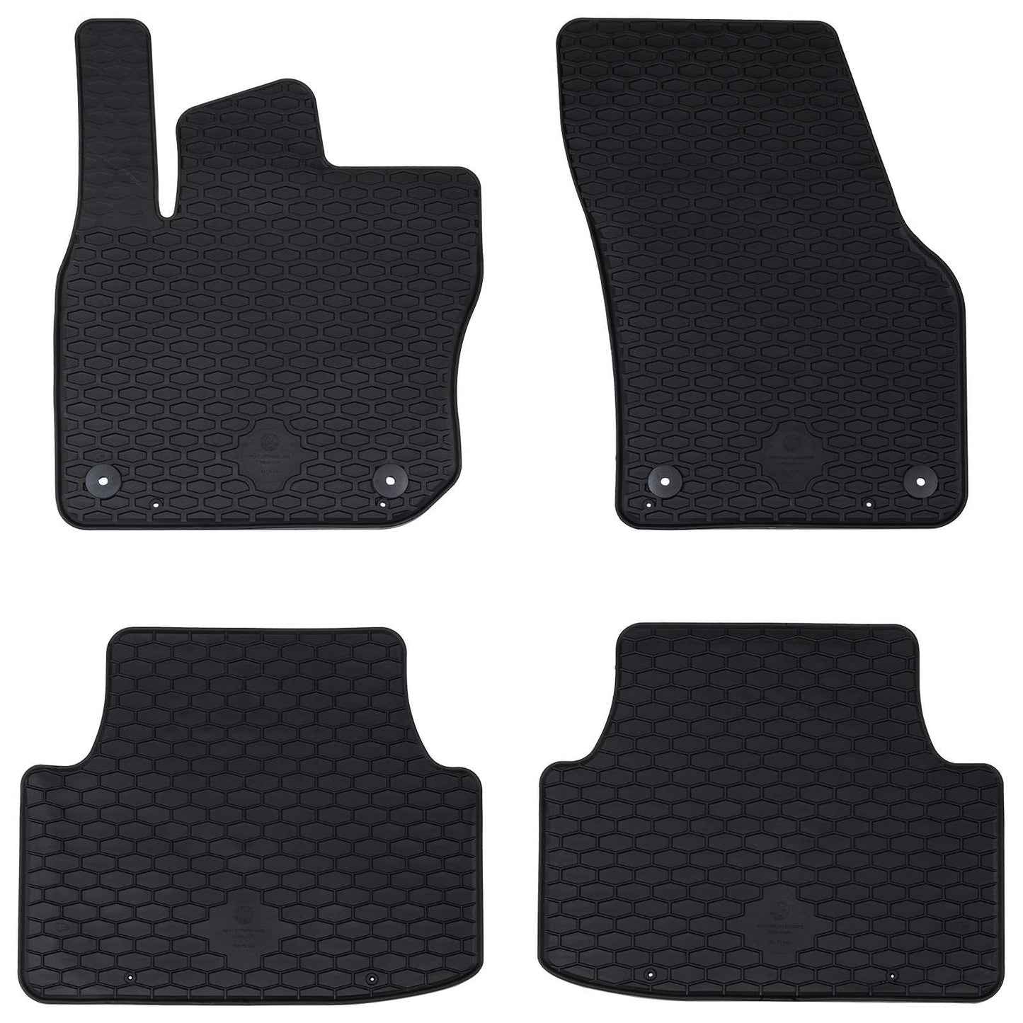 Bilmåtte 4 pcs Sort egnet til VW TIGUAN TDI 2024- Gummi