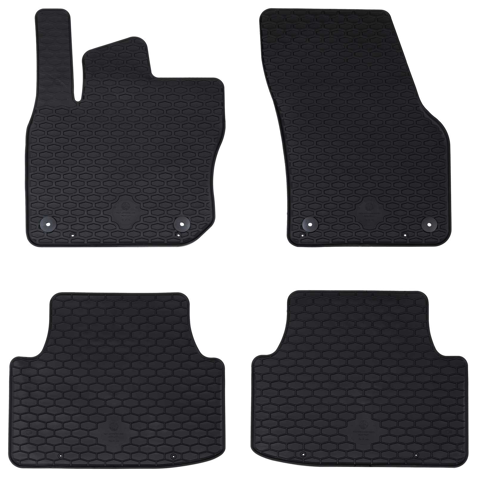 Bilmåtte 4 pcs Sort egnet til VW TIGUAN TDI 2024- Gummi