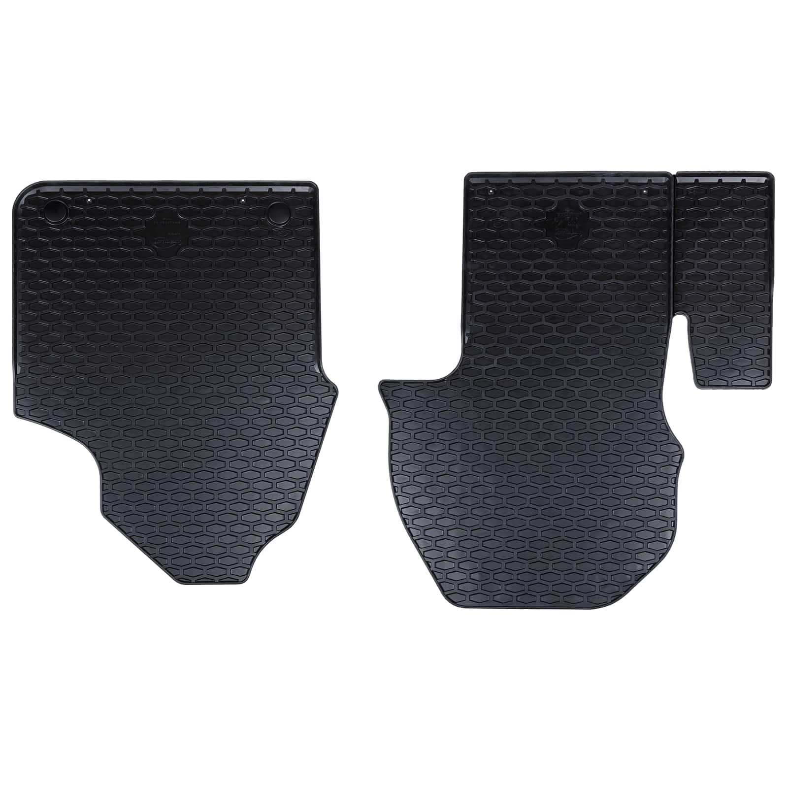 Bilmåtter 2 stk - sort gummi/TPE til Mercedes Sprinter (W907) 2018→