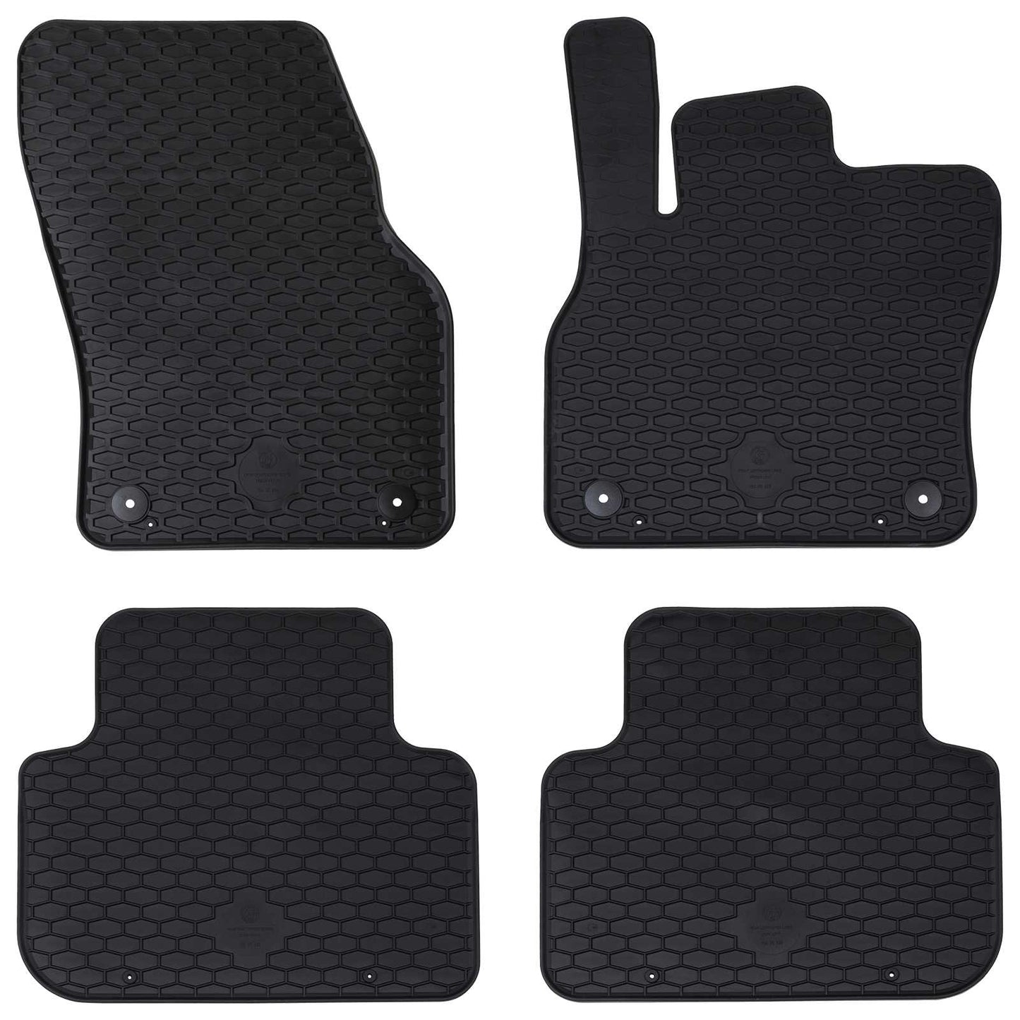 Bilmåtte 4 pcs Sort velegnet til Audi Q3 2019-2025 Gummi