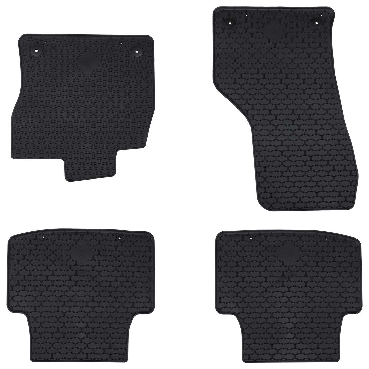 Bilmåtte 4 pcs Sort passer til VW for PASSAT B8 2014-2023 Gummi