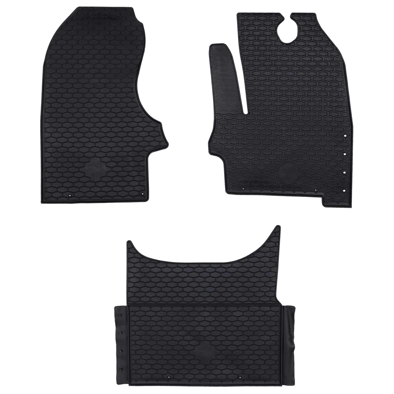 Bilmåtte 3 pcs Sort Passer til Iveco DAILY 2014- Gummi