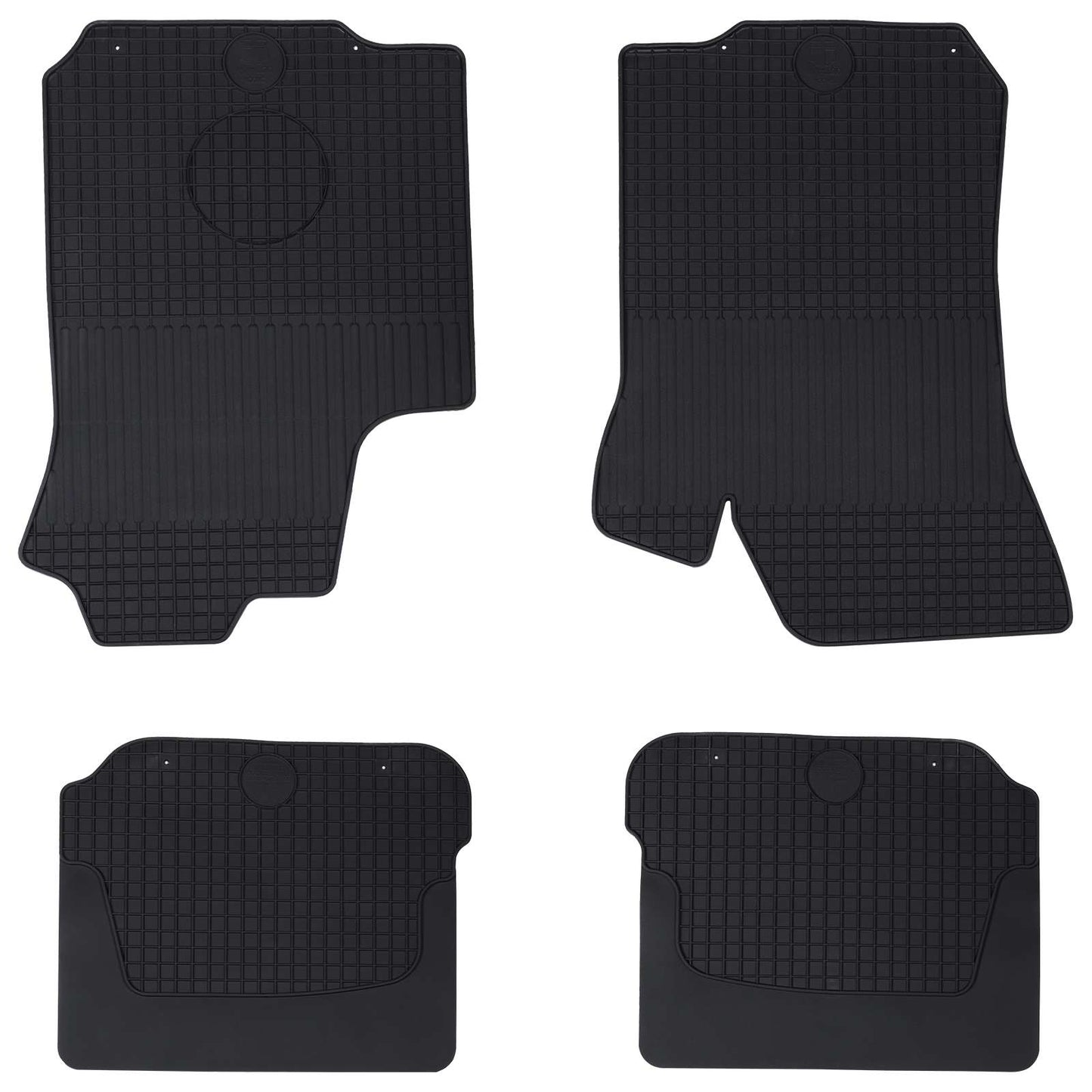 Bilmåtte 4 pcs Sort passer til ŠKODA OCTAVIA I 1997-2004 Gummi