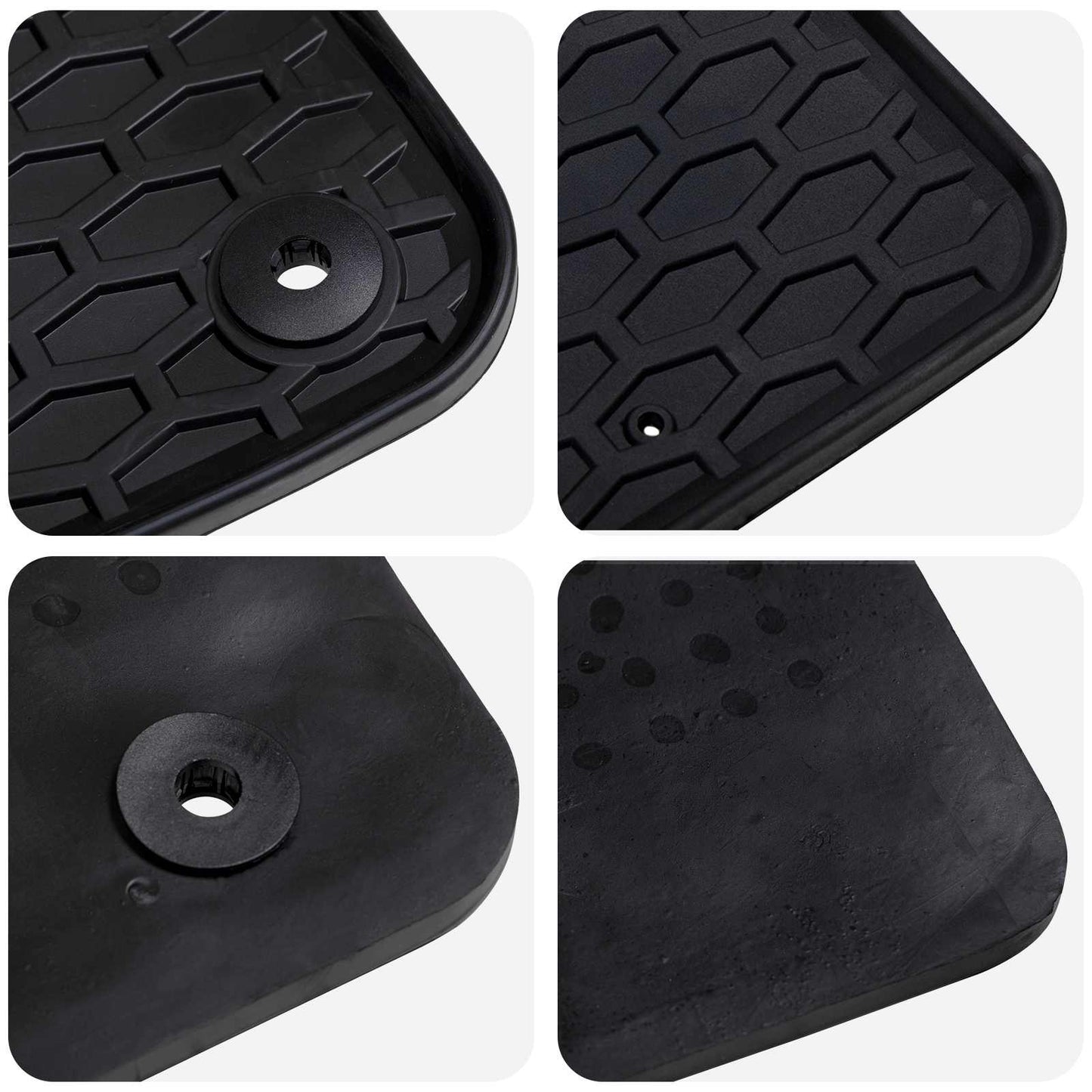Bilmåtte 3 pcs Sort Passer til VW T5 2010-2015 Gummi