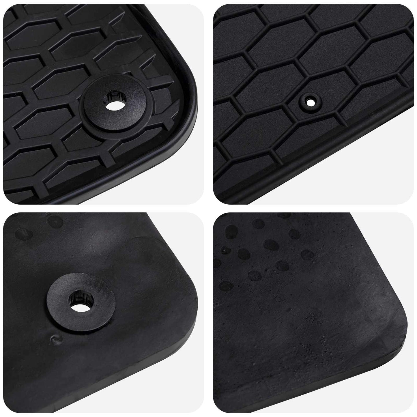 Bilmåtte 4 pcs Sort passer til CITROEN C5 AIRCROSS 2017- Gummi
