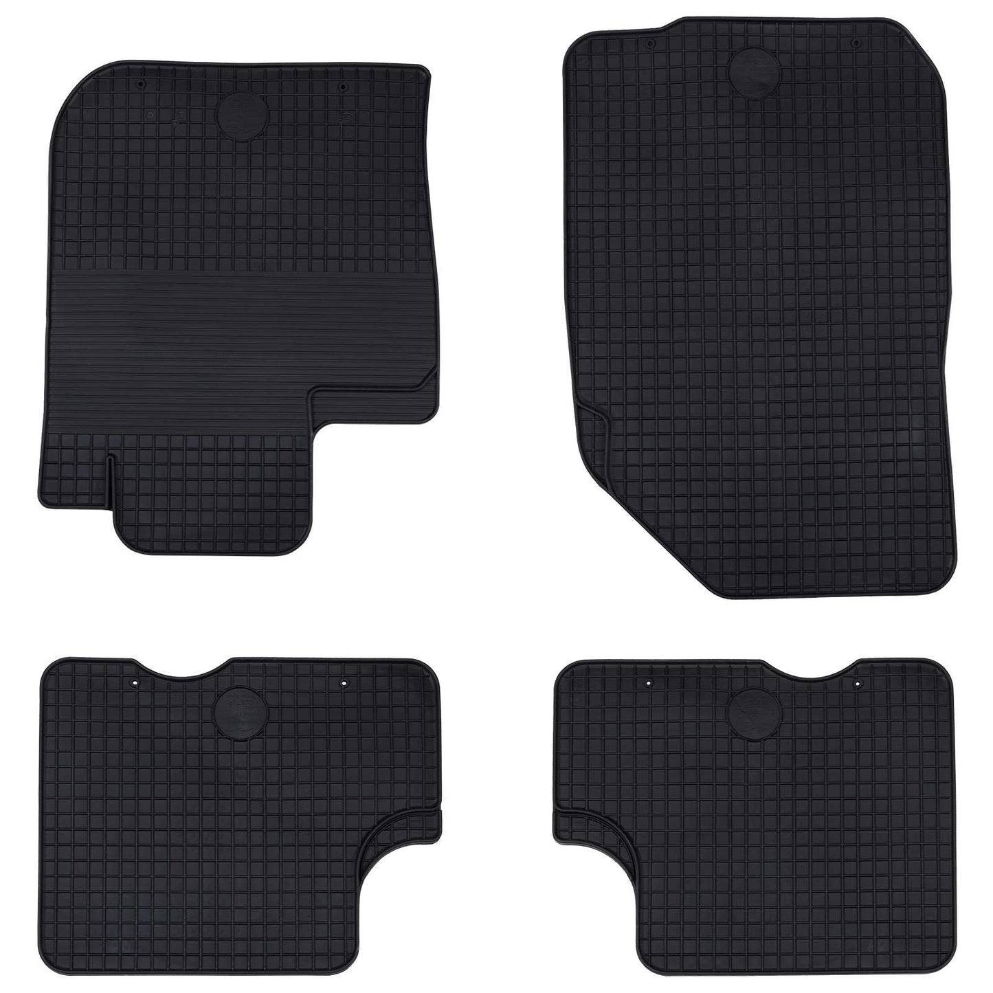 Bilmåtte 4 pcs Sort velegnet til DACIA DUSTER 2010-2017 Gummi