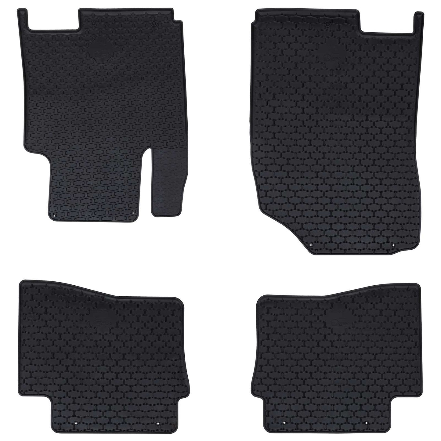 Bilmåtte 4 pcs Sort velegnet til HYUNDAI i20 2014-2019 Gummi