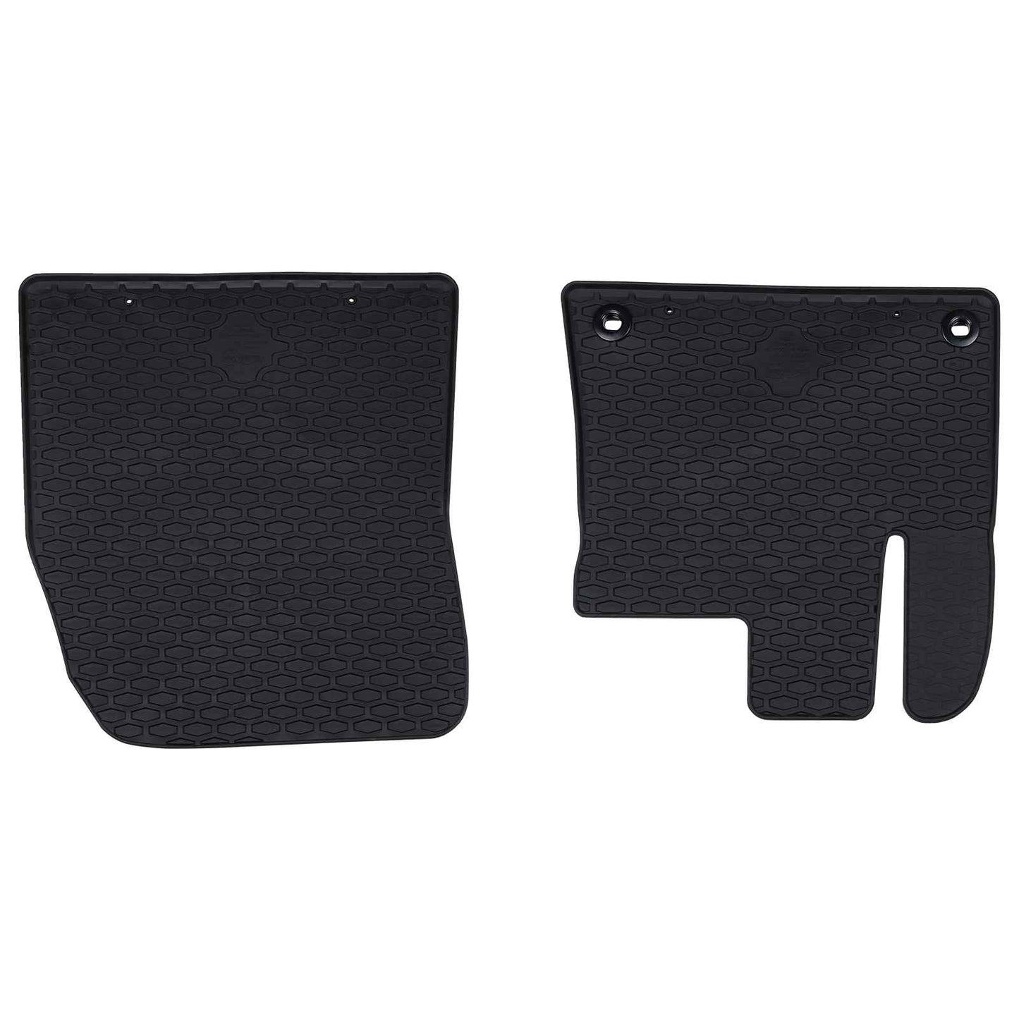 Bilmåtte 2 pcs Sort Gummi