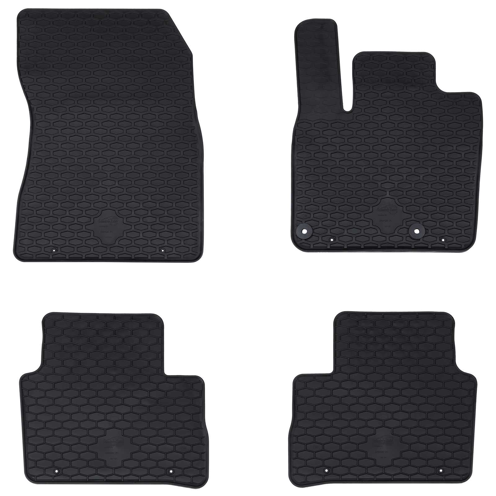 Bilmåtte 4 pcs Sort velegnet til Nissan QASHQAI 2021- Gummi