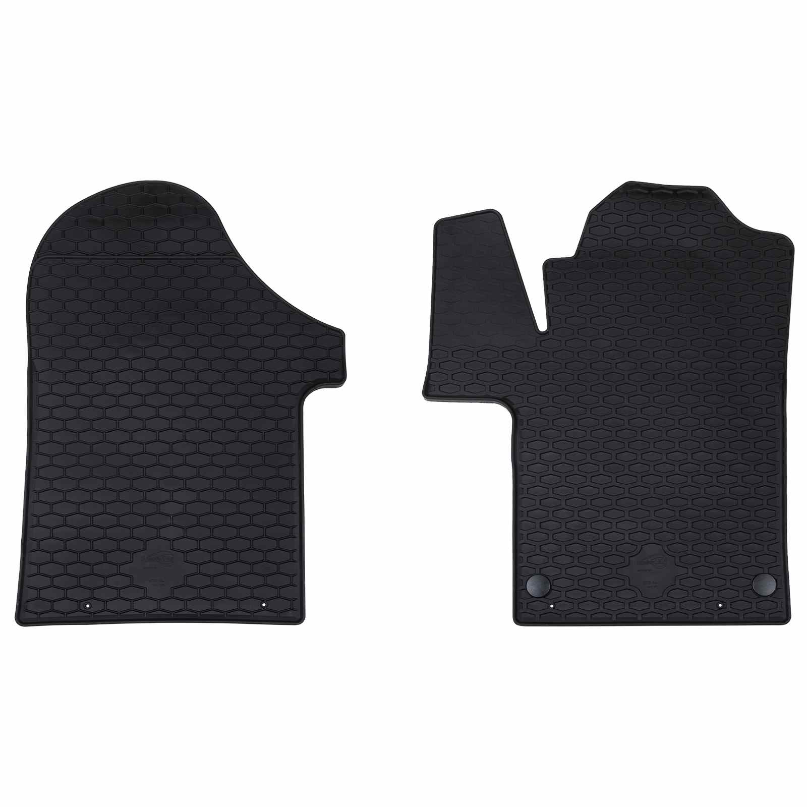 Bilmåtter 2 stk i sort TPE - passer til Mercedes VITO/Viano/V-Klasse (W447)