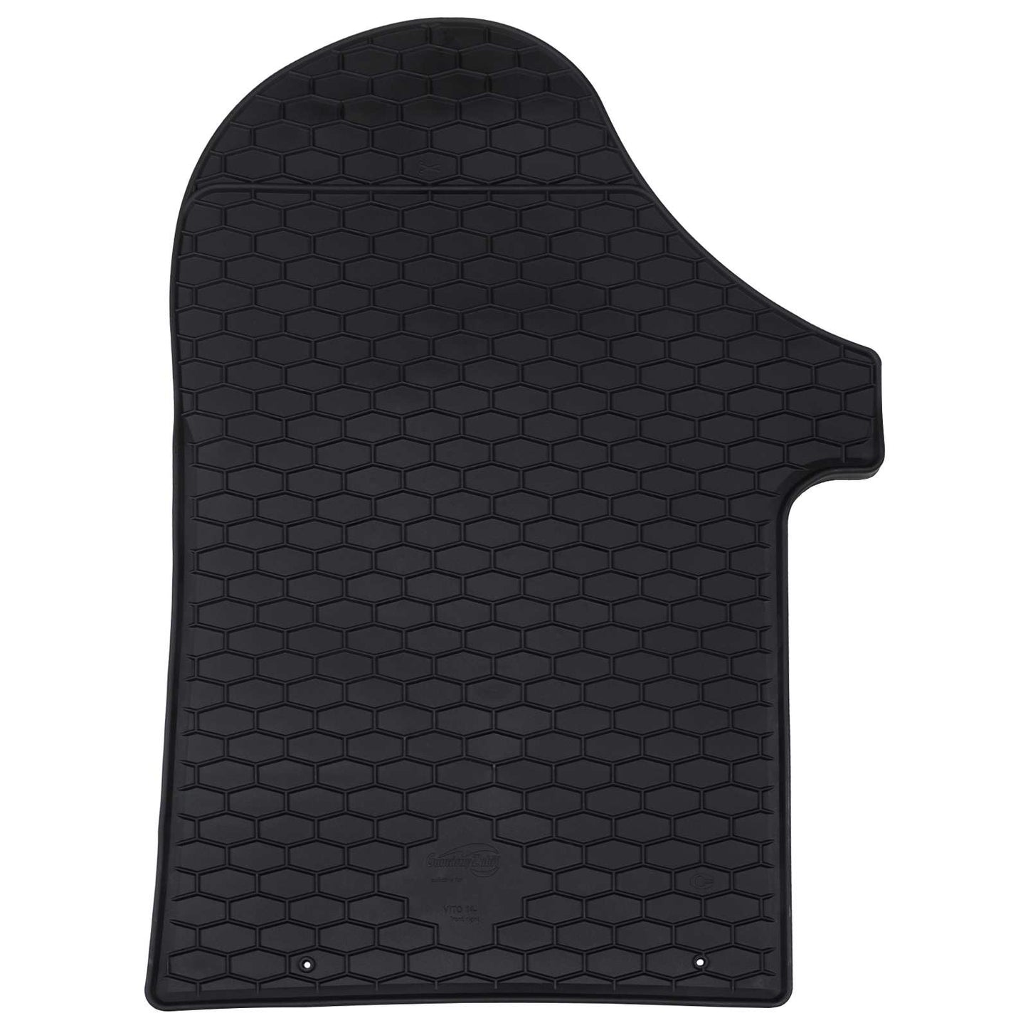 Bilmåtte 2 pcs Sort Gummi