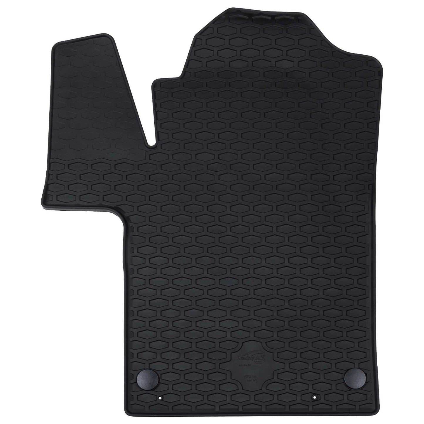 Bilmåtte 2 pcs Sort Gummi