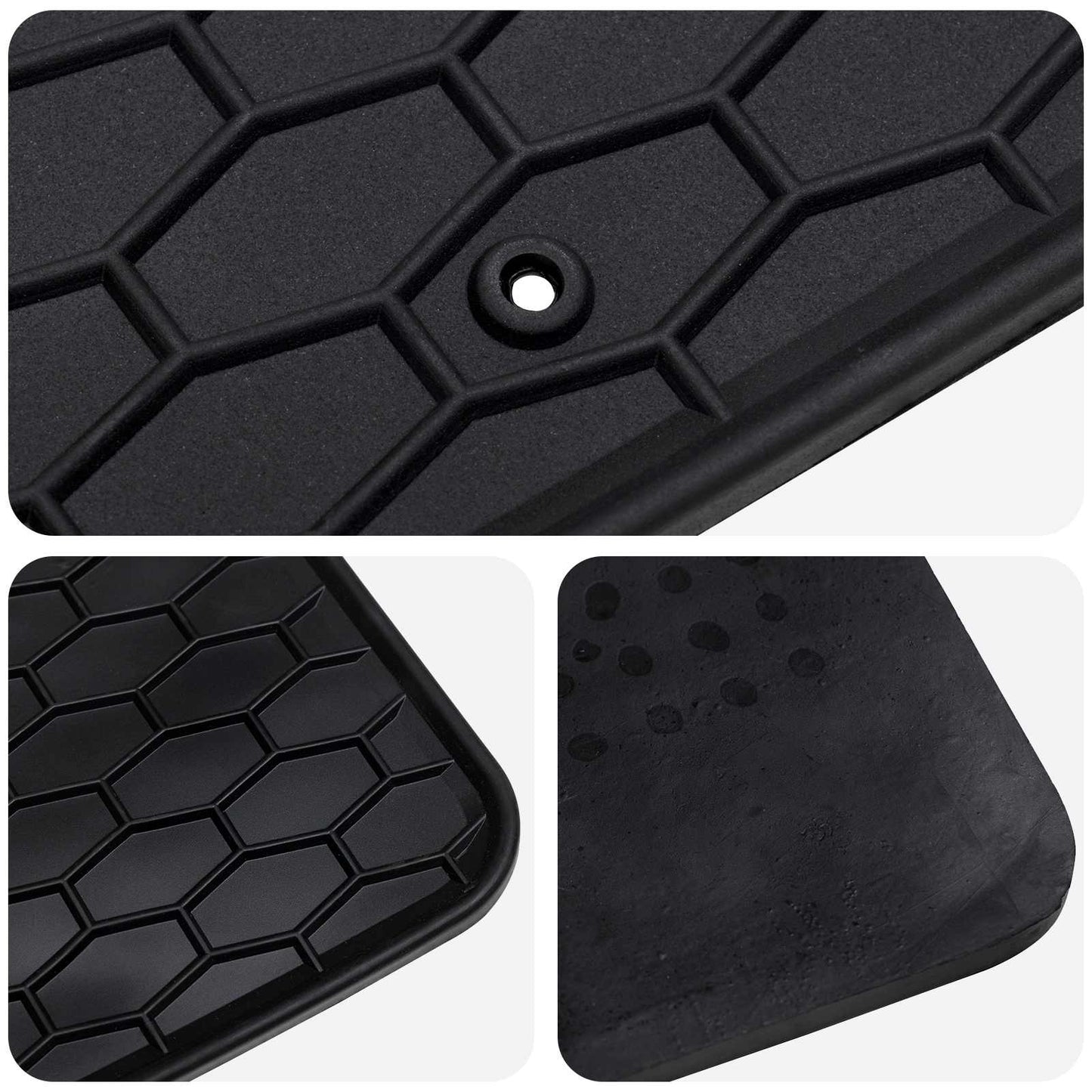 Bilmåtte 4 pcs Sort passer til Suzuki VITARA 2015- Gummi