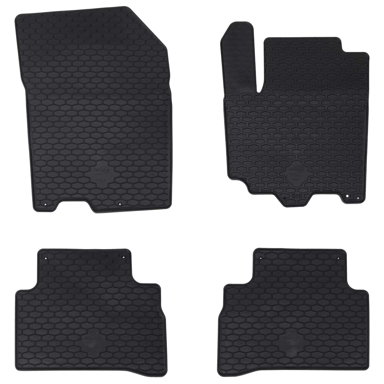 Bilmåtter til Suzuki Vitara 2015-, 4 stk - sort gummi (TPE)