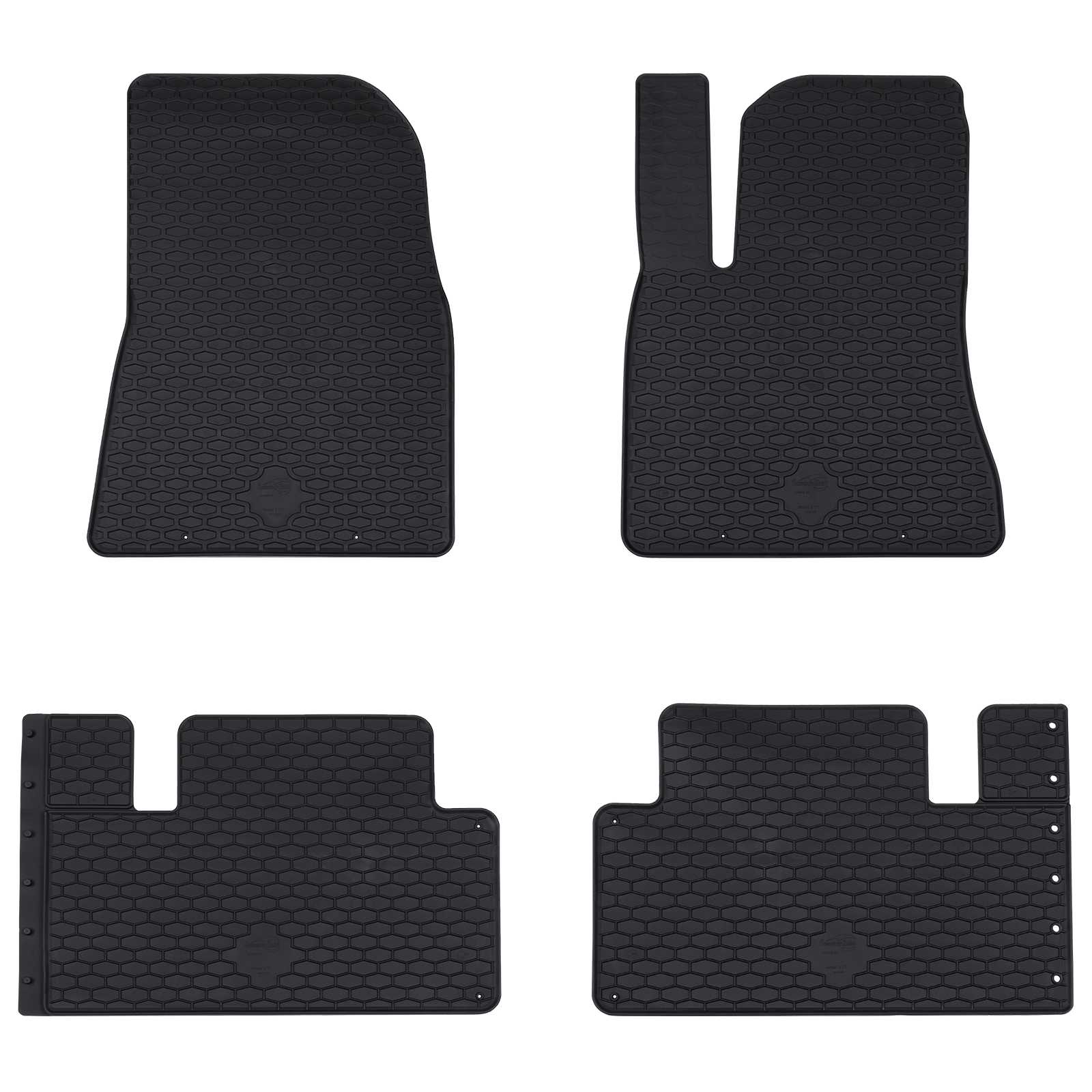 Bilmåtte 4 pcs Sort Passer til Tesla MODEL 3 2017- 4D Aft Gummi