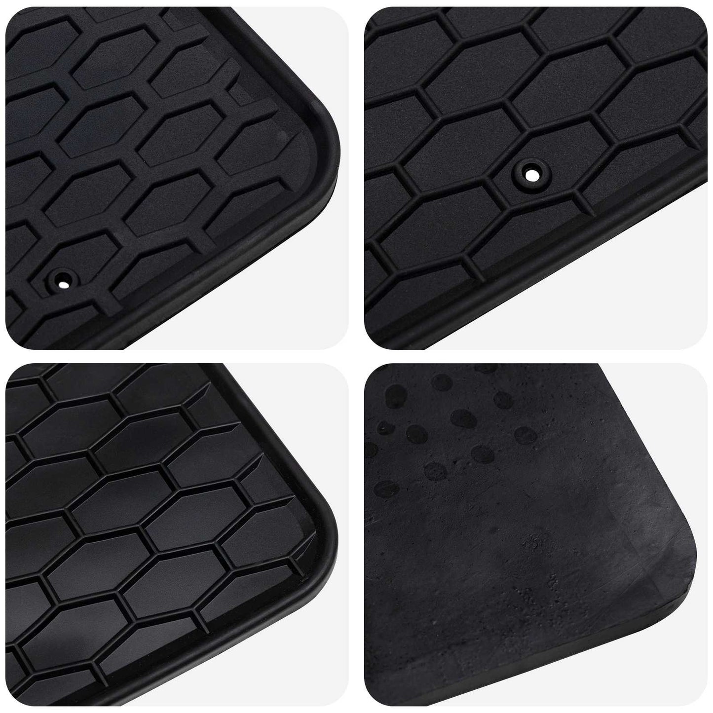 Bilmåtte 4 pcs Sort passer til BMW X3, X4 2018-4D Aft Gummi