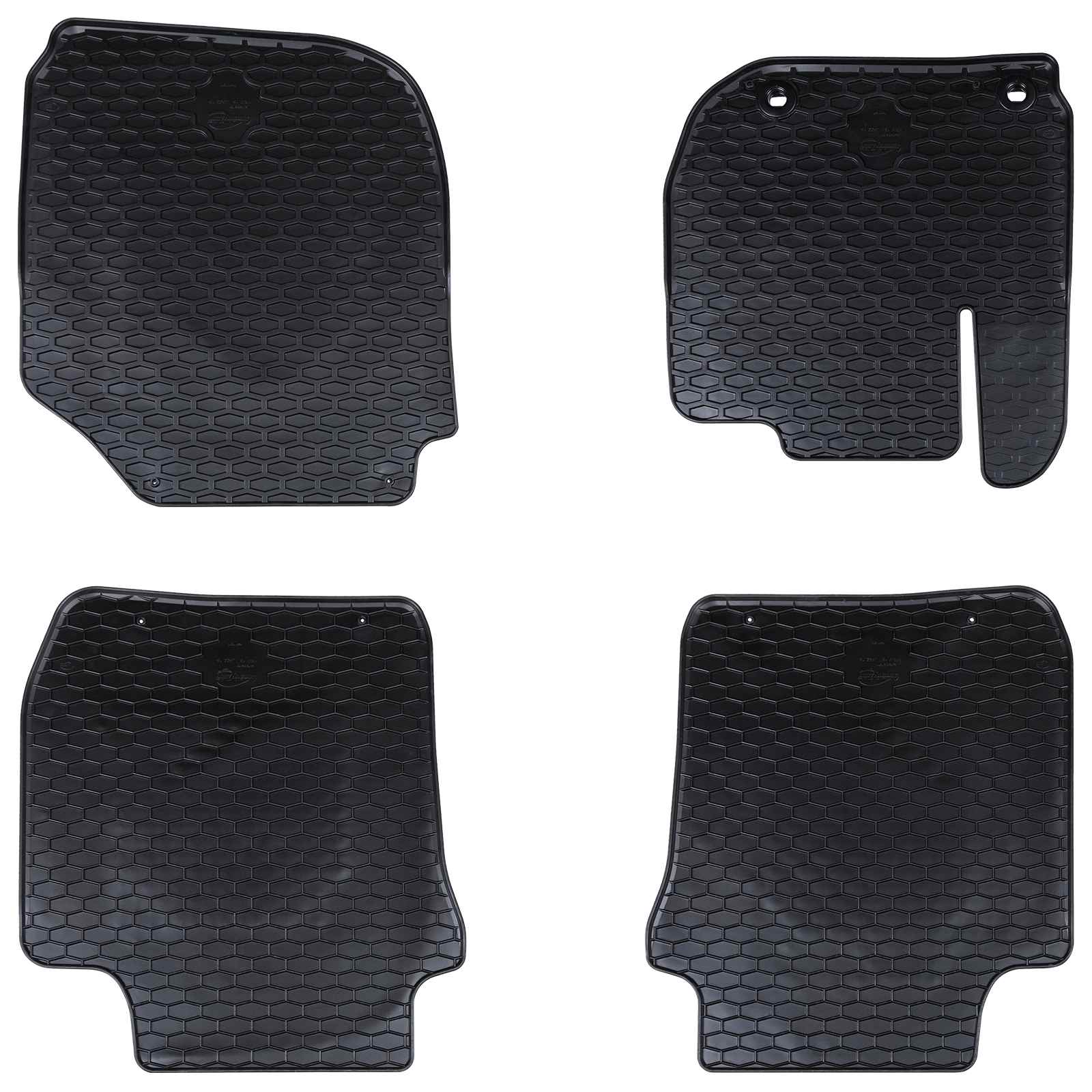 Bilmåtter til Honda Jazz/HR-V (2015-) - 4 stk, sort gummi