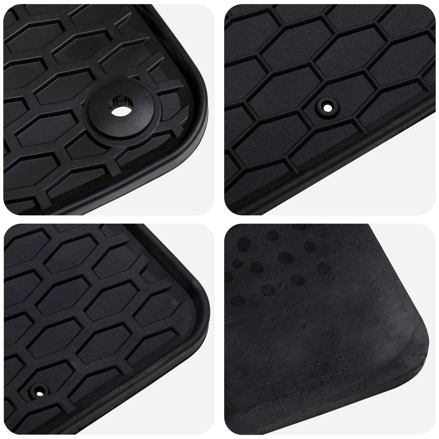Bilmåtte 4 pcs Sort passer til 308 SW 2021- Gummi