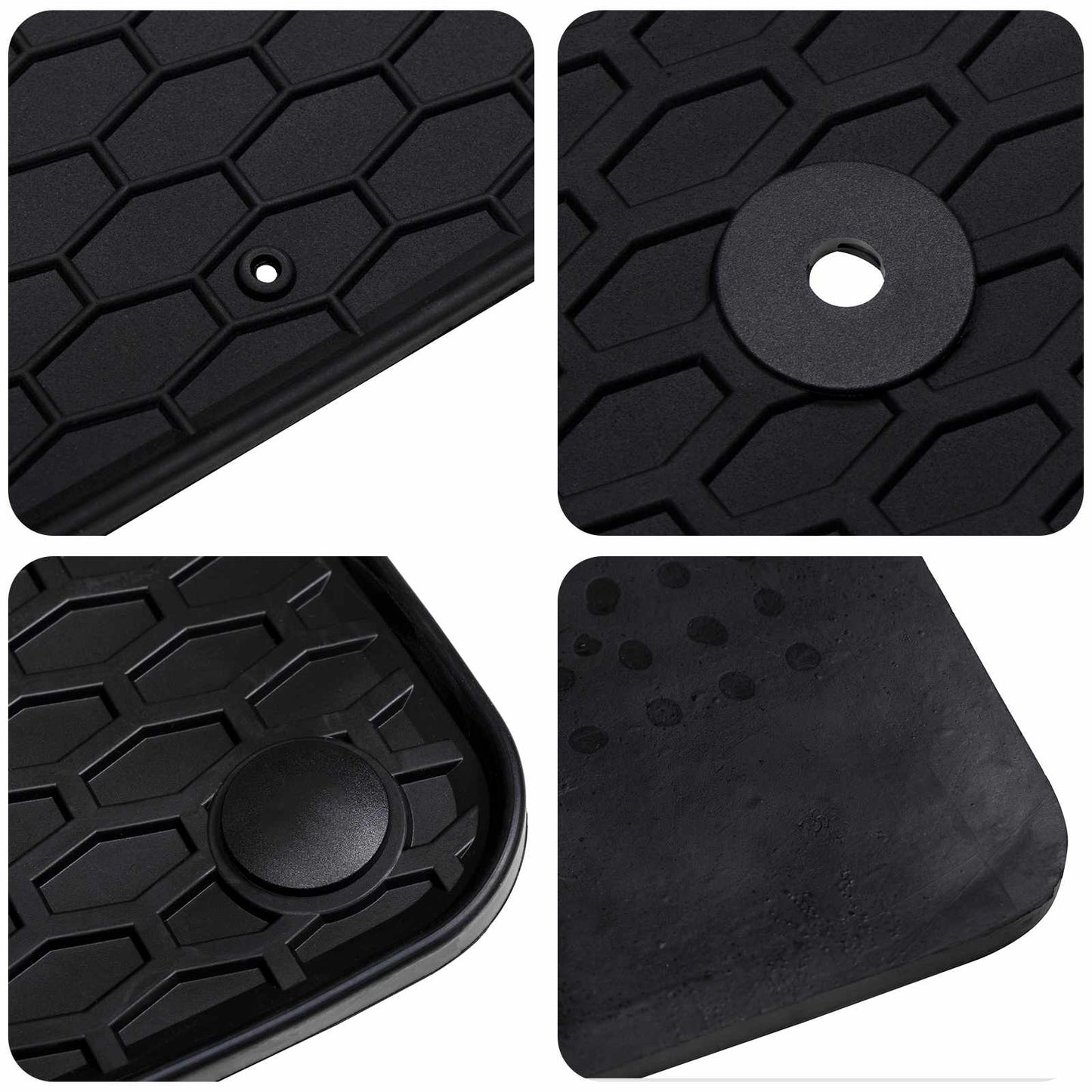 Bilmåtte 4 pcs Sort suitable for Ford Focus 2018- 4D Aft. Gummi